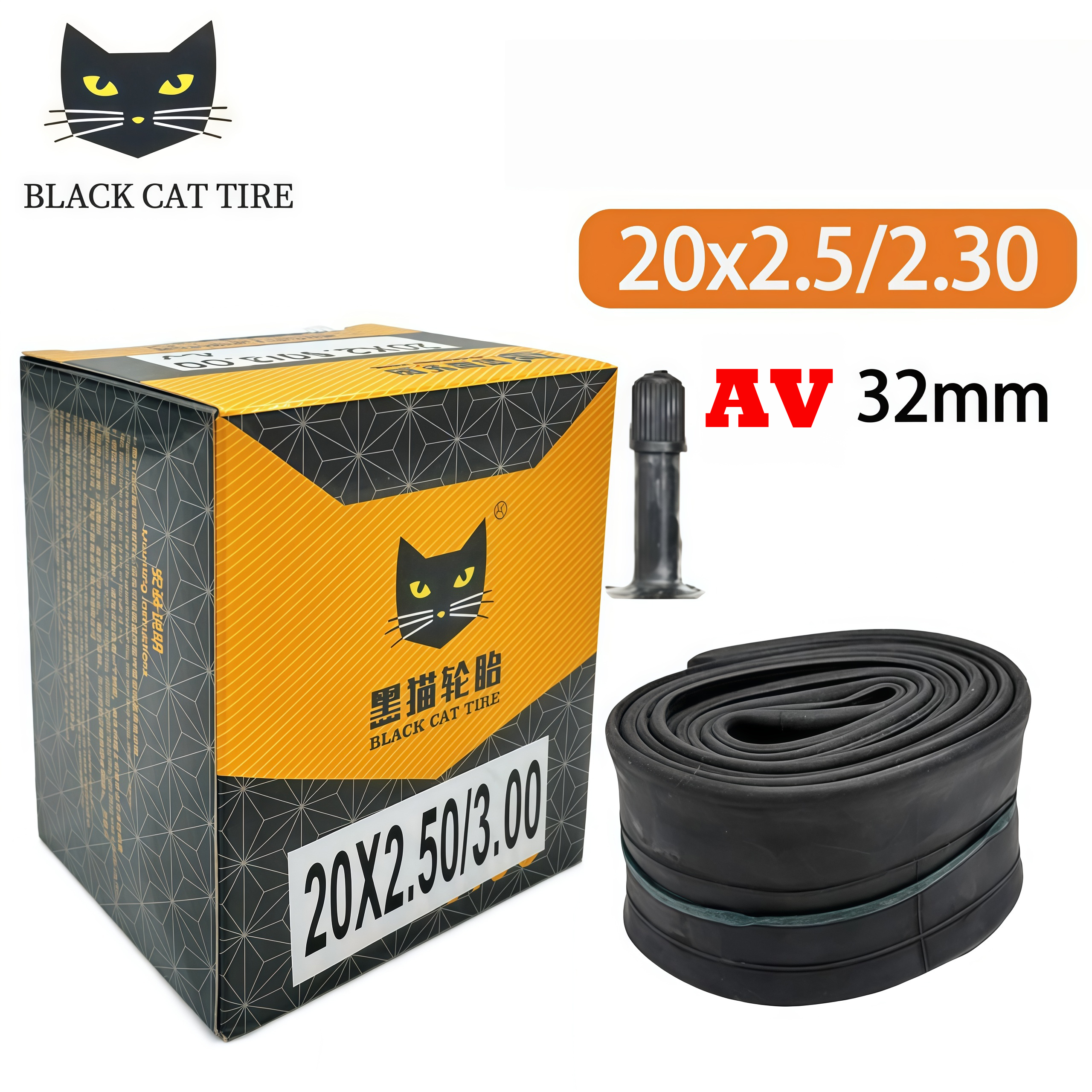 Mountain Biking Tube - 1 Pack Fat Inner Tube 20x2.5/3.0