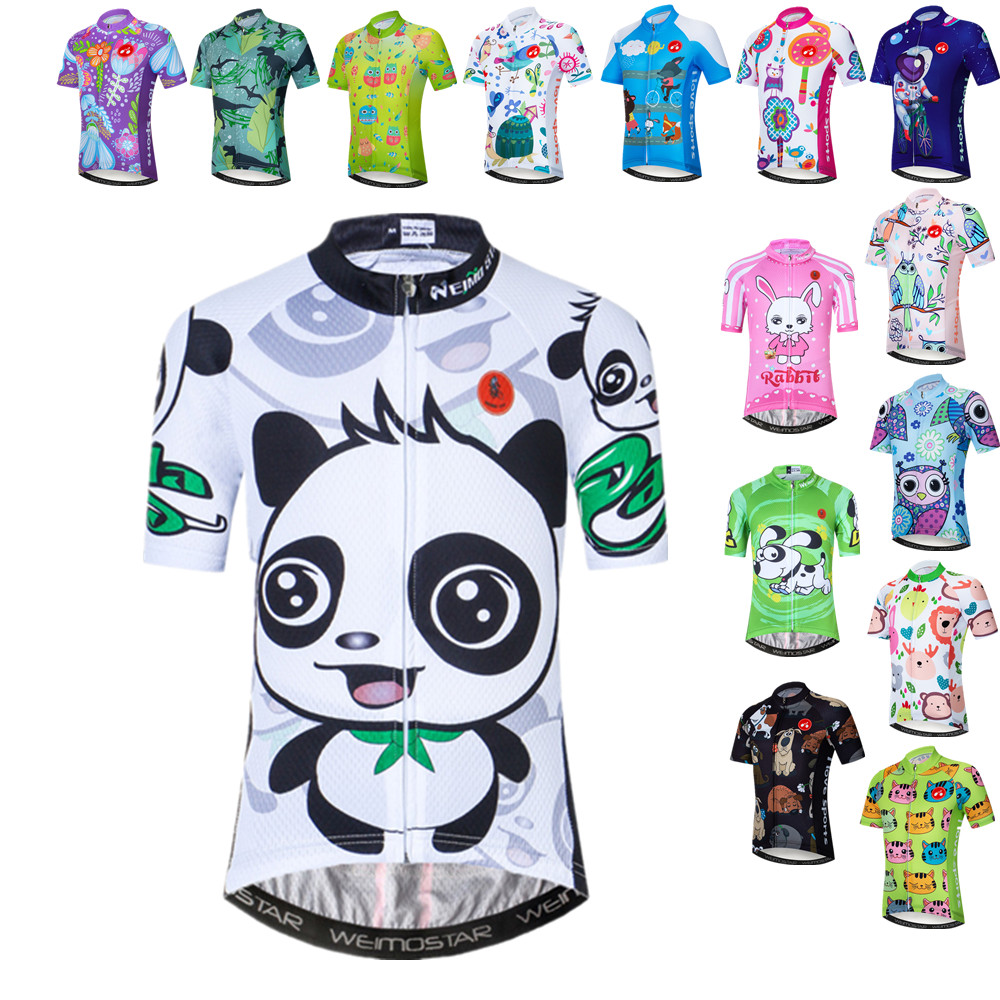 Mountain Biking For Kids - Weimostar Cycling Jersey Kids Summer Bike