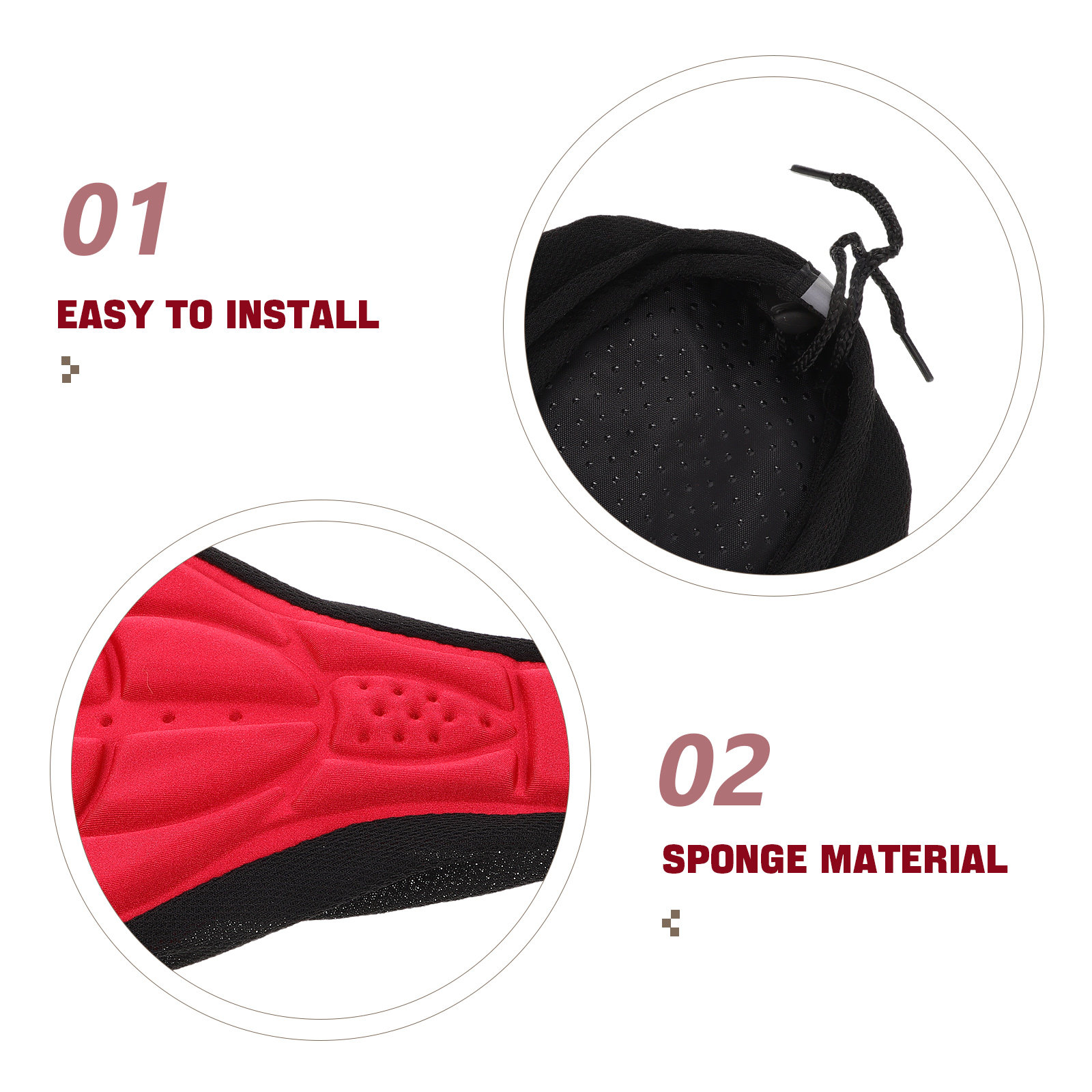 2Pcs Bike Seat Cushion Cover B - Mountain Biking Pads avis et prix