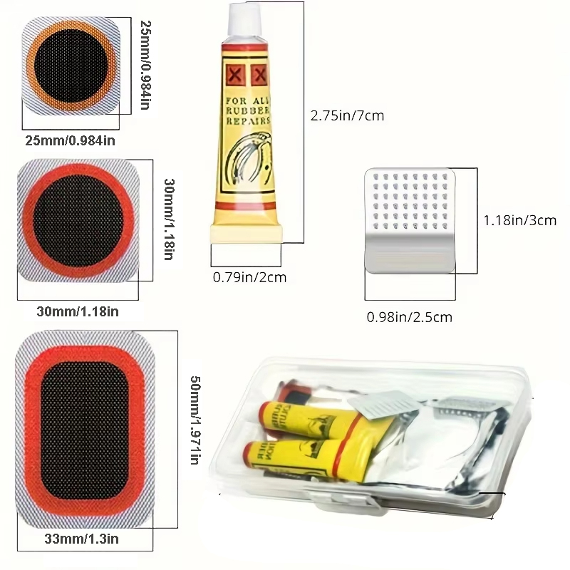 39pcs Bike Tire Repair Kit - B - Mountain Biking Tube avis et prix