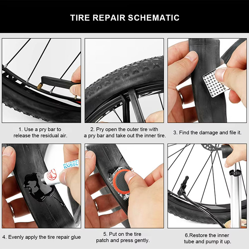 39pcs Bike Tire Repair Kit - B - Mountain Biking Tube avis et prix