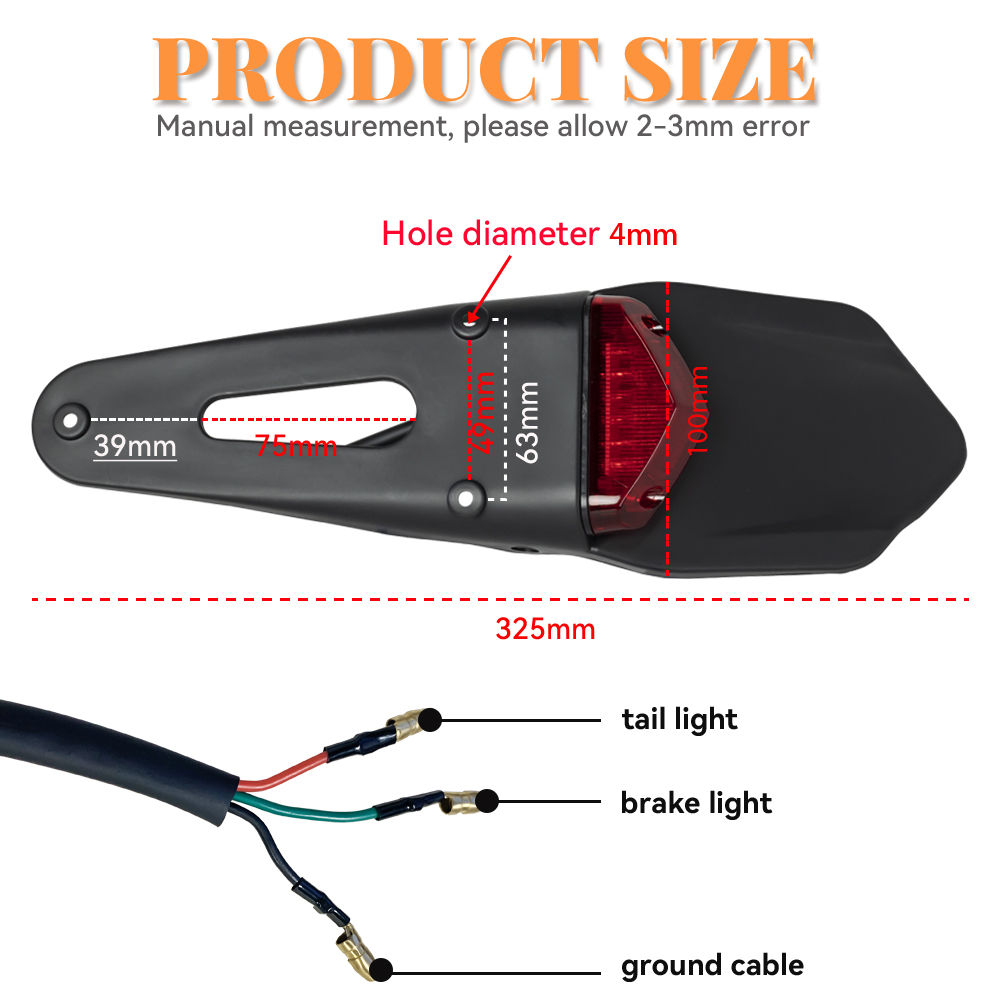 Motorcycle LED Taillight Brake - Mountain Biking Trails avis et prix