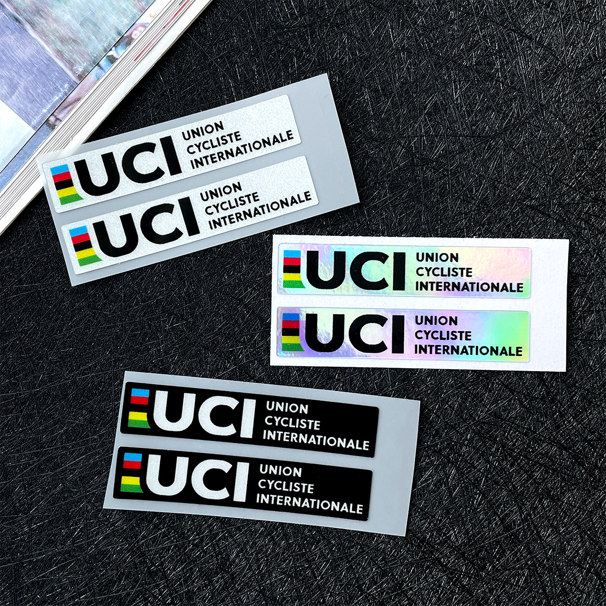 2Pcs UCI Style Reflective Lase - Mountain Biking Uci avis et prix