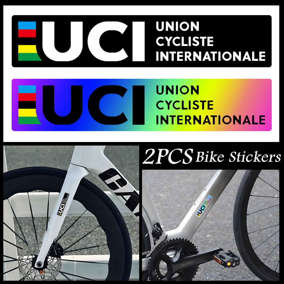 2Pcs UCI Style Reflective Lase - Mountain Biking Uci avis et prix