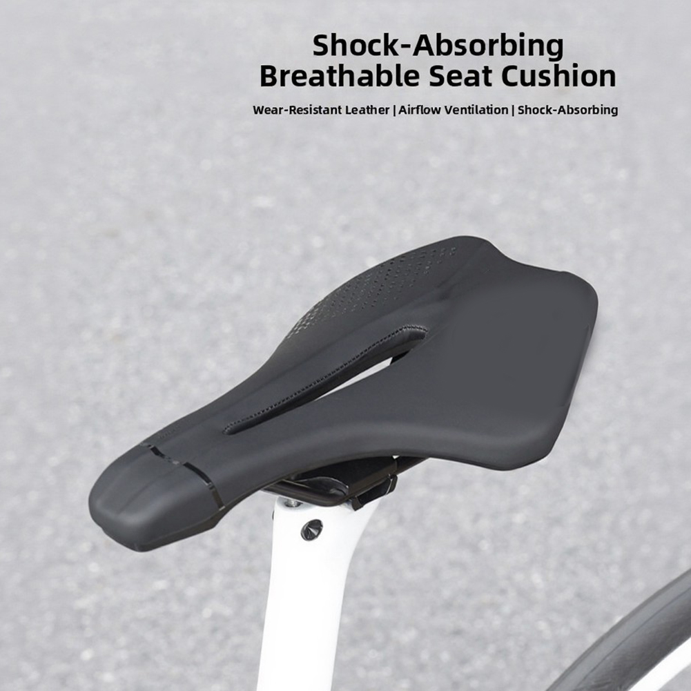 Black PU Leather Shock Absorbi - Mountain Biking Accessories avis et prix
