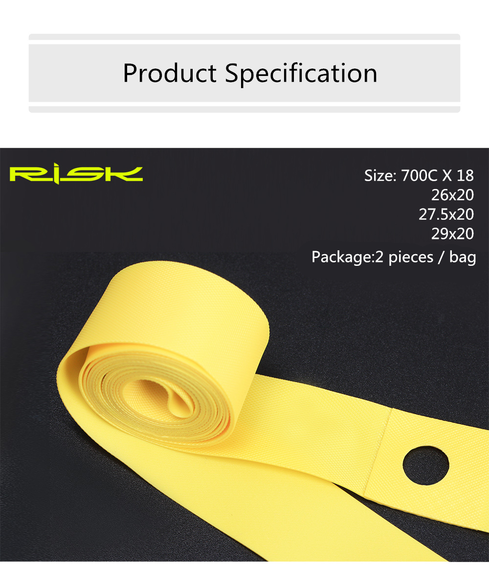 2pcs RISK Bicycle Rim Strip Ti - Mountain Biking Tube avis et prix
