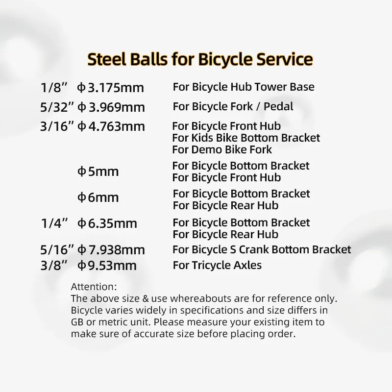 144/20pcs Bicycle Steel Balls  - Mountain Biking For Kids avis et prix