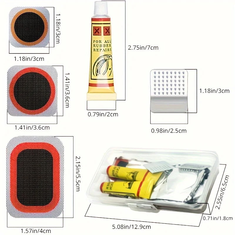 32pcs Bike Tire Repair Kit - B - Mountain Biking Tube avis et prix