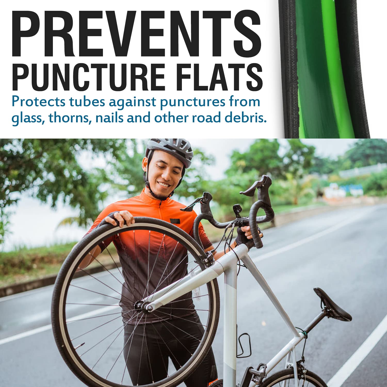Bike Tire Liner-Help Prevent F - Mountain Biking Tube avis et prix
