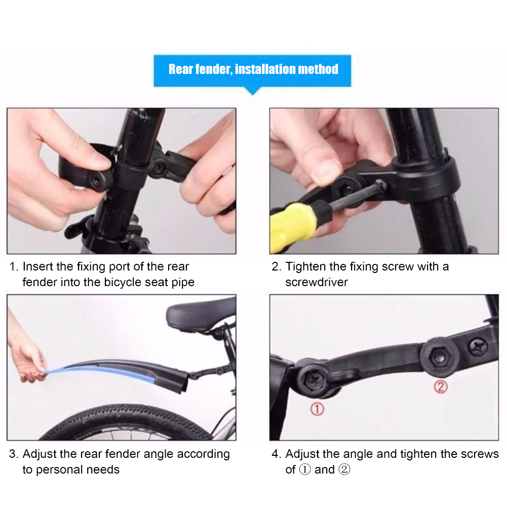 2Pcs Mountain Bike Mudguard Wi - Mountain Biking Equipment avis et prix