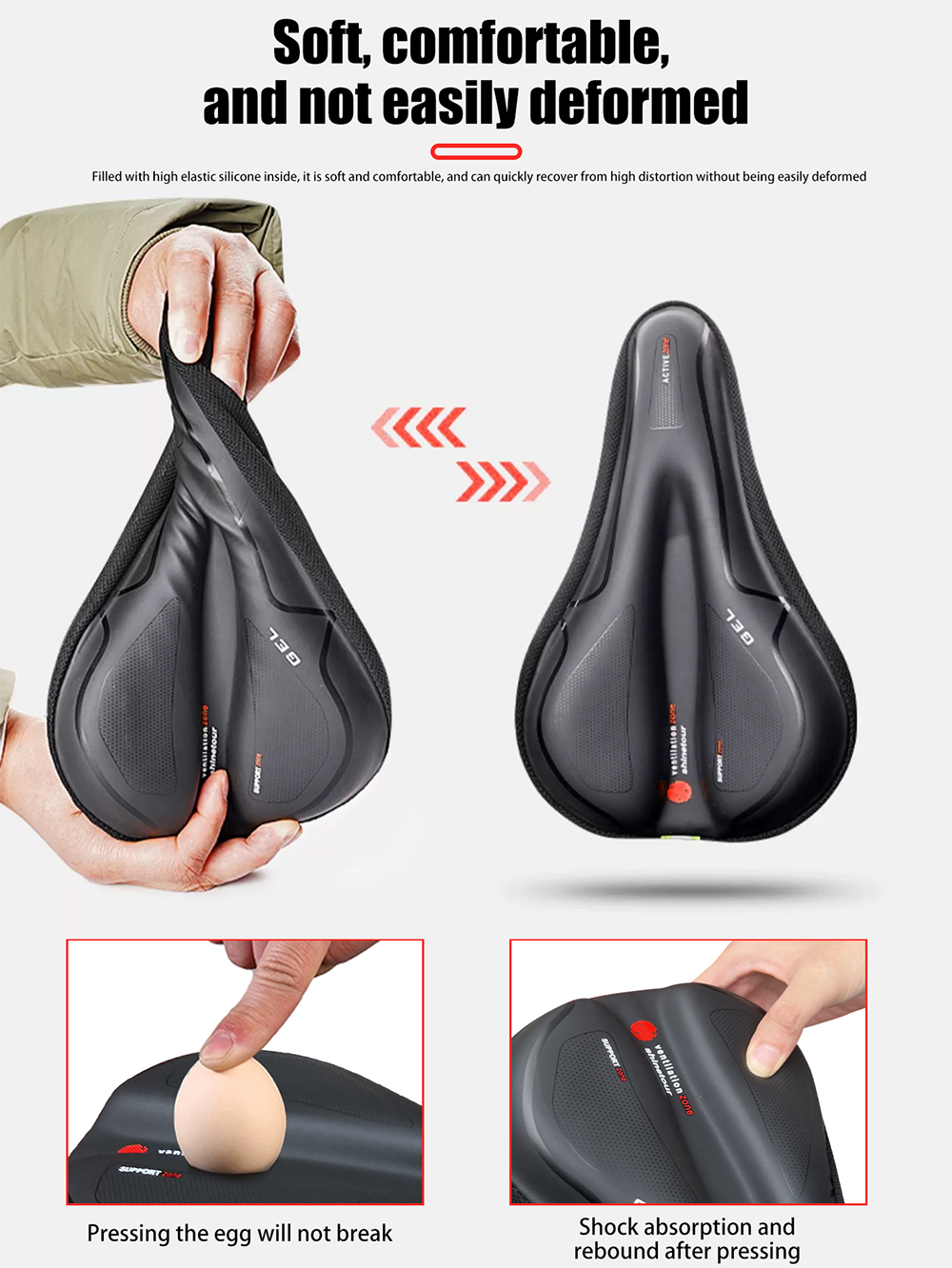 Waterproof Road Bike Saddle Cu - Mountain Biking Pads avis et prix