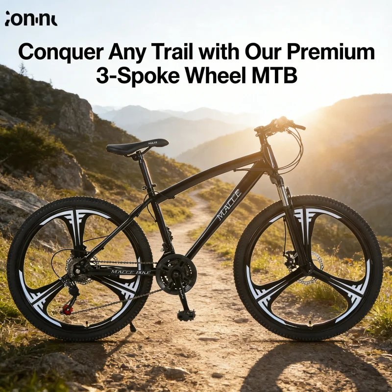 Black 24-inch Three-Knife Moun - Mountain Biking Usa avis et prix